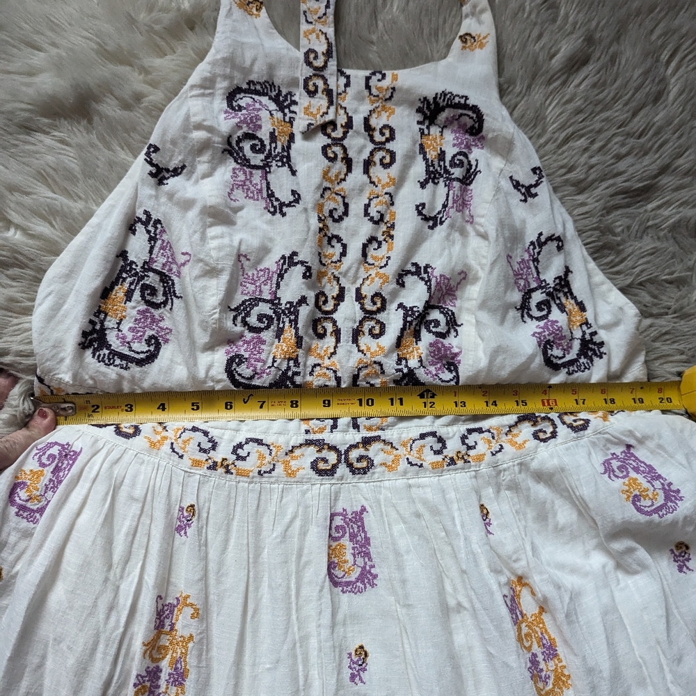Anthropologie Medallion Halter Maxi Dress - Picture 8 of 16